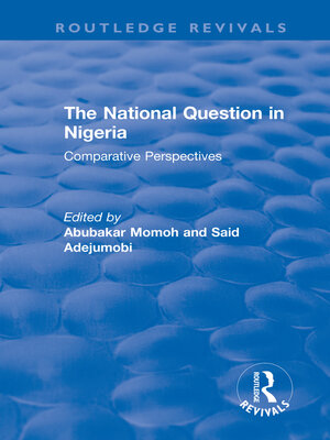 cover image of The National Question in Nigeria